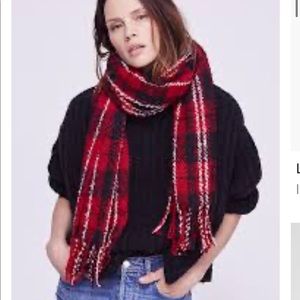 Free People Emerson Plaid Scarf